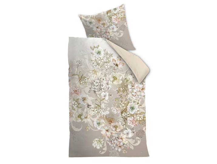 Novel Bettwäscheset, Naturfarben, Textil, 160x210 cm, Heimtextilien, Bettwäsche, Bettwäsche, Satin Bettwäsche