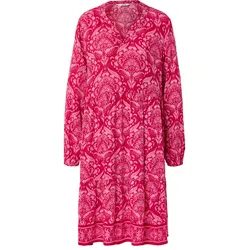 Tchibo - Bedrucktes Webkleid - Damen - Gr. 42 - rot/print