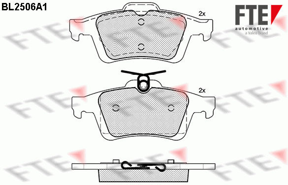 Fte Bremsbelagsatz, Scheibenbremse 9010769 Hinterachse Für Ford Chevrolet Opel (Changan) Volvo Asia & Oceania Faw
