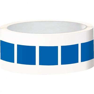 Aufkleber I Etikett, eckig, beschriftbar, blau, Folie, selbstklebend, 25x25mm, 100/Rolle