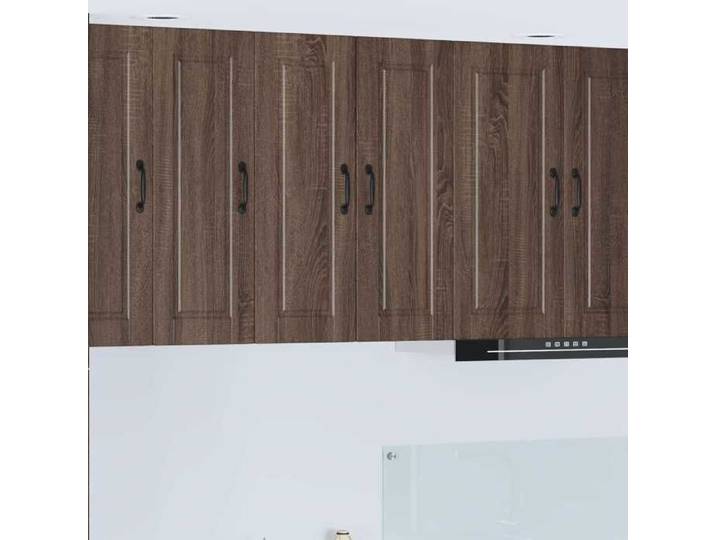 Meuble mural DE cuisine design polyvalent {1 pièce} Cadre durable PORTO 2 pièces design polyvalent Cadre durable Chêne brun 30x31x