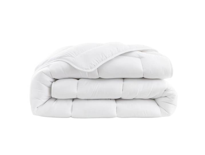 Couette tempérée 220 x 240 cm coton blanc