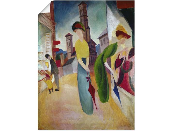 Poster ARTLAND Vorm Hutladen. 1913 , bunt (farbe bild(er): bunt), B:45cm H:60cm, Bilder, Poster, ohne Rahmen