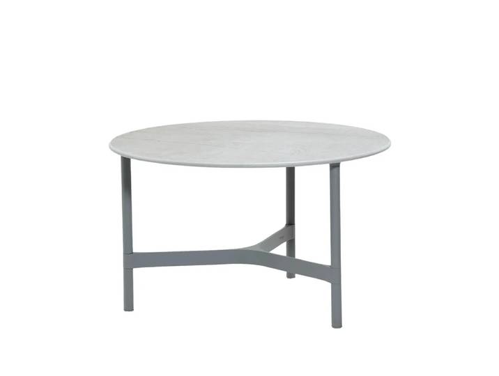 Cane-line Twist Couchtisch medium Ø70 cm Fossil Grey-Light Grey