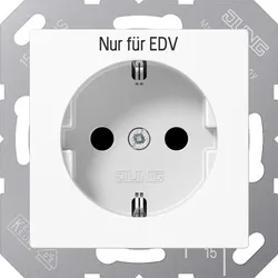 Jung SCHUKO-Steckdose Aufdr.EDV A 1520 EDV WW A1520EDVWW