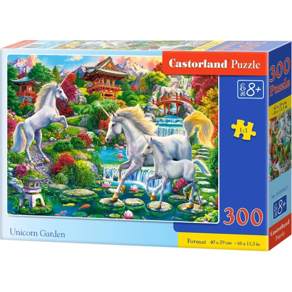 Midex Puzzel voor kinderen met sprookjesachtige eenhoorns, 300 stukjes