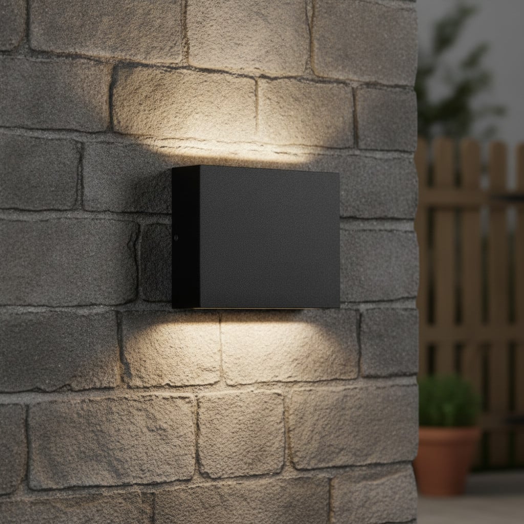 Lyora Wandspot Tick Up en Downlighter Zwart