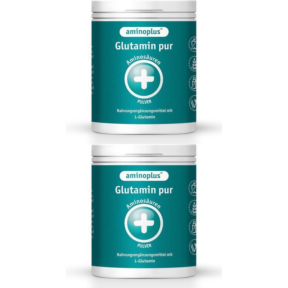 Aminoplus Glutamin pur Pulver 2x 2x300 g