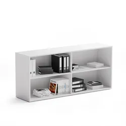 Büroregal BLOCK, 1600 × 400 × 710 mm, weiß