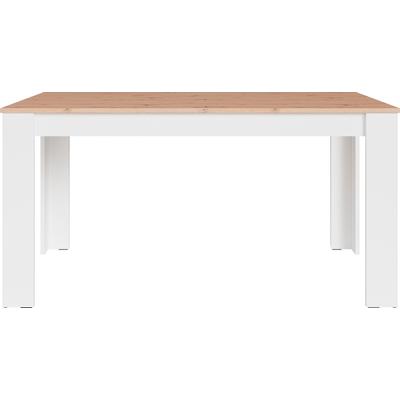 Esstisch BYLIVING "Nori", weiß, B:160cm T:90cm, Tische, Esstisch, Küchentisch in Eicheoptik, Gestell wahlweise anthrazit oder weiß