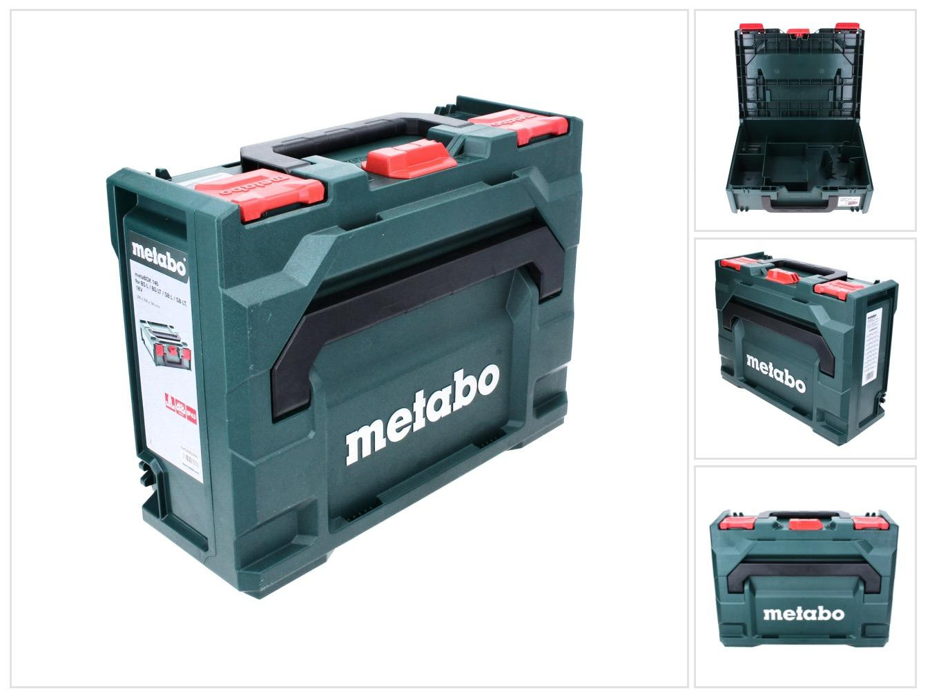 Metabo metaBOX 145 Systeemgereedschapskoffer van kunststof voor BS L, BS LT, SB L en SB LT, Stapelbaar