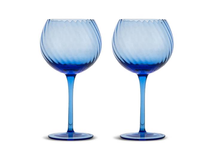 Byon Verres à vin Opacity 47 cl lot de 2 Bleu