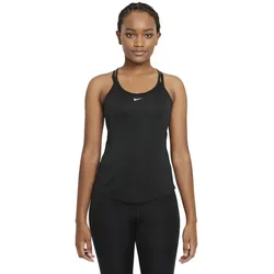 NIKE One Dri-FIT Elastika Standard Fit Tanktop Damen 010 - black/white XL