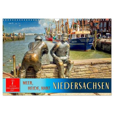 Niedersachsen - Meer, Heide, Harz (Wandkalender 2027 DIN A3 quer), CALVENDO Monatskalender