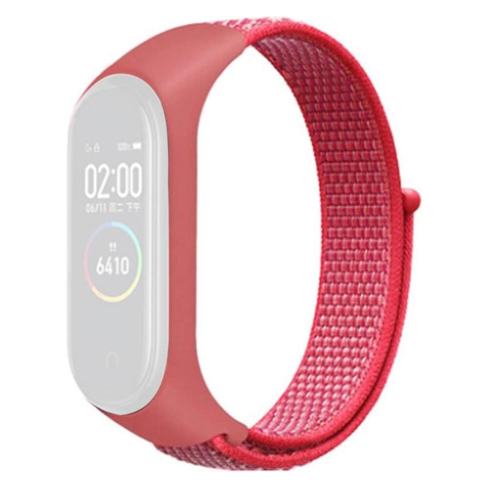 Cover-Discount Xiaomi Mi Band - Nylon Armband Klettverschluss pink (Nylon) (680604501C)