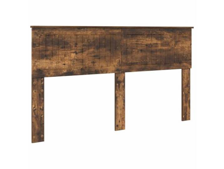 KKgypkn Modernes Kopfteil Geräucherte Eiche 160 cm aus Holzwerkstoff – Bettkopfteil in rechteckiger Form, pflegeleicht und einfach zu montieren