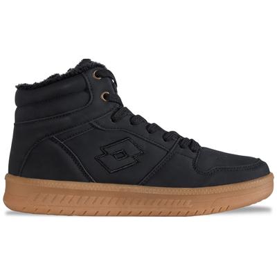 Sneaker LOTTO, Herren, Gr. 43, schwarz, Kunstfaser, Synthetik, unifarben, Schuhe Sneaker, - mit kuschelig weichem Wohlfühlfutter