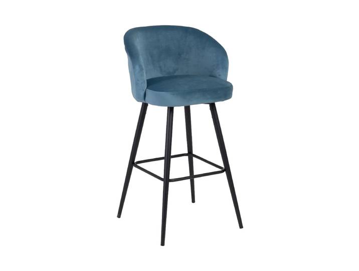 Design Barstuhl „Weave“ mit Samtbezug Ixia