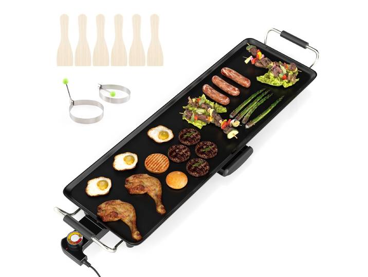 70 cm Elektrische Grillplaat Teppanyaki Grill Antiaanbaklaag BBQ-Grill Elektrogrill