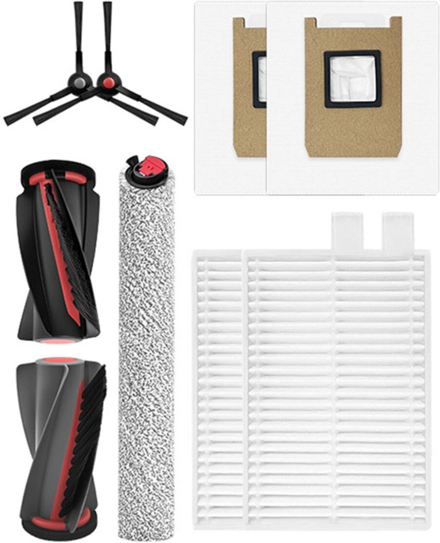 INF Kit d'accessoires de remplacement compatible avec Eufy C28/C28 OMINI - brosse principale, rouleau, brosses latérales,