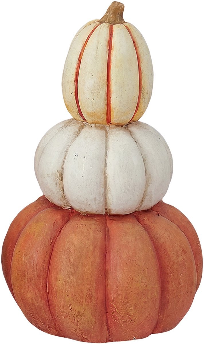Clayre & Eef Decoratie Pompoen Oranje Kunststof Herfstdecoratie
