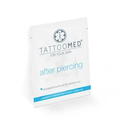 TattooMed GmbH TattoMed after piercing Hygienetücher Sachetbox (6 Tücher) 4260325250122