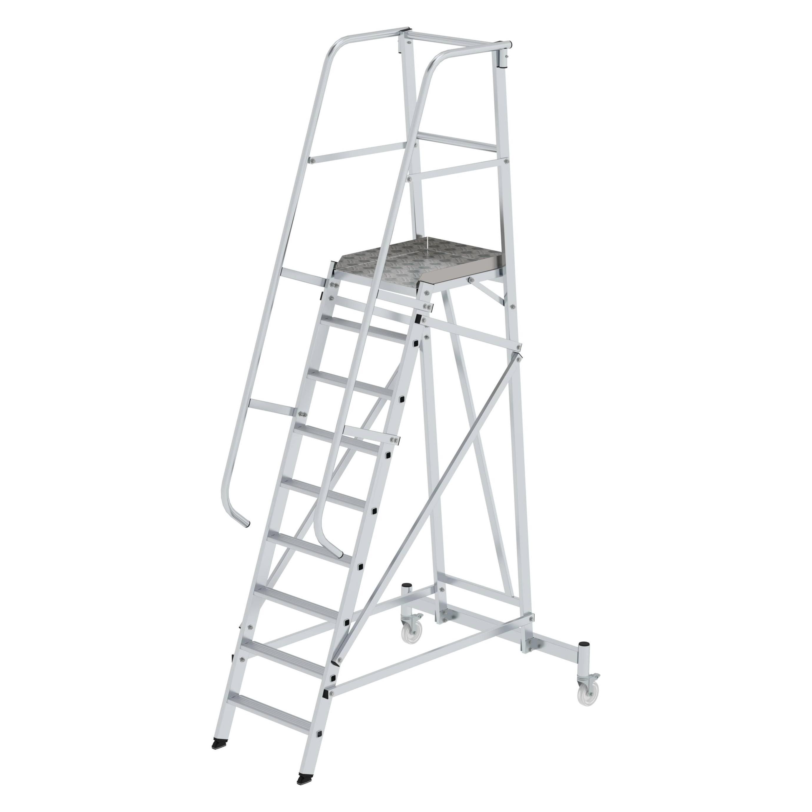 Munk Plattformleiter fahrbar 9 Stufen (Plattformleiter, 60 cm) (052509)