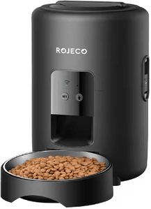 Inspire Picks ROJECO Smart Automatic Pet Feeder 2L Wi Fi Cat & Dog Food Dispenser With App Control wifi Version 2l