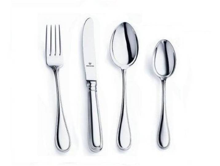 WILKENS Schwedisch Faden 4-tlg. Kinderbesteck 925 Sterling Silber