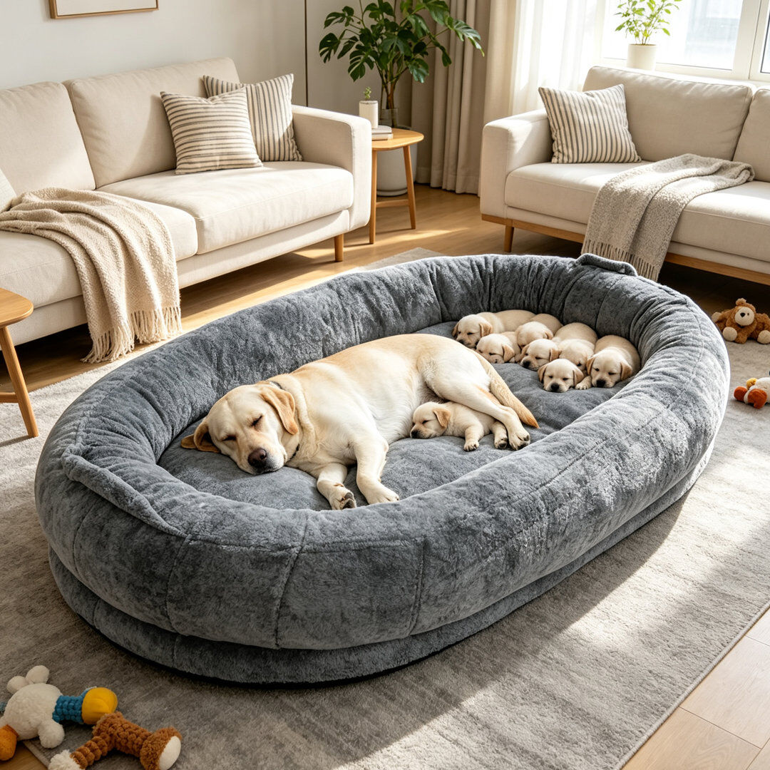 Archie & Oscar Southview Oval Pet Bed Grey Small (11 -25 lbs);Large (41 - 70 lbs);Extra Large (71 - 90 lbs);Medium (26 - 40 lbs)