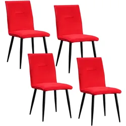 HTI-Living Stuhl Salinas Velvet Rot