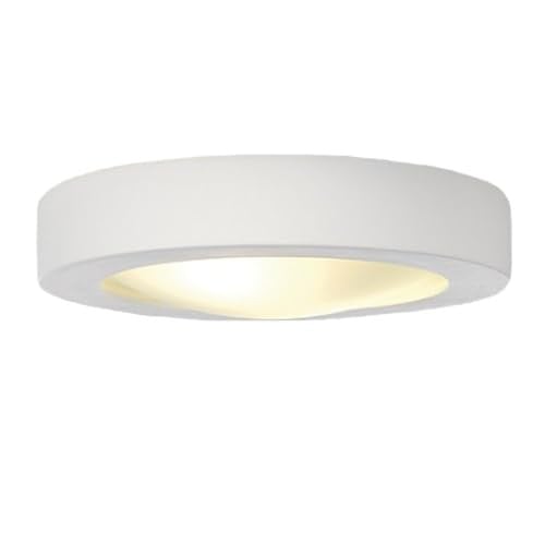 SLV Plafondopbouwarmatuur GL 105 wit rond keramiek E27