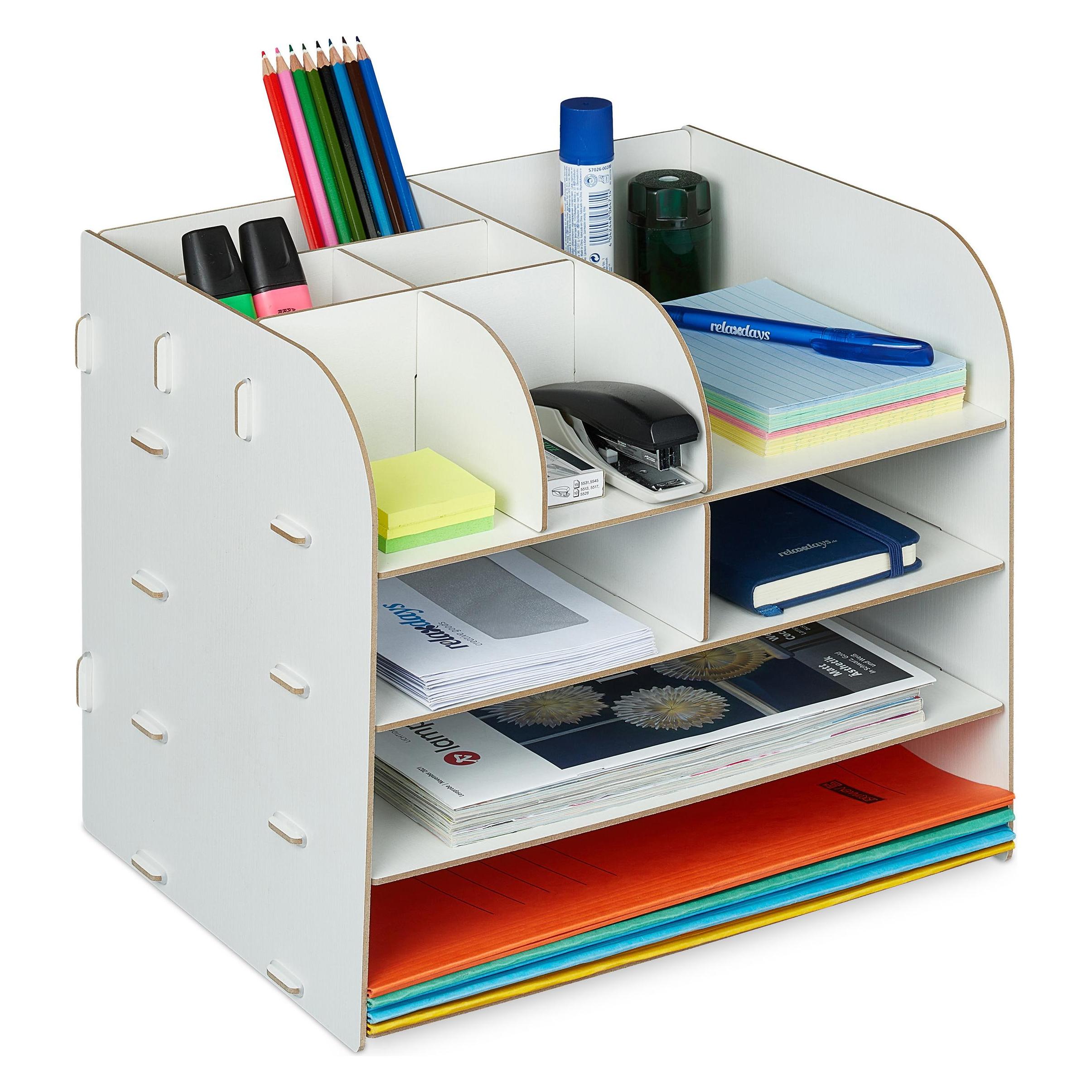 Relaxdays Schreibtisch Organizer (A4) (4052025982454)
