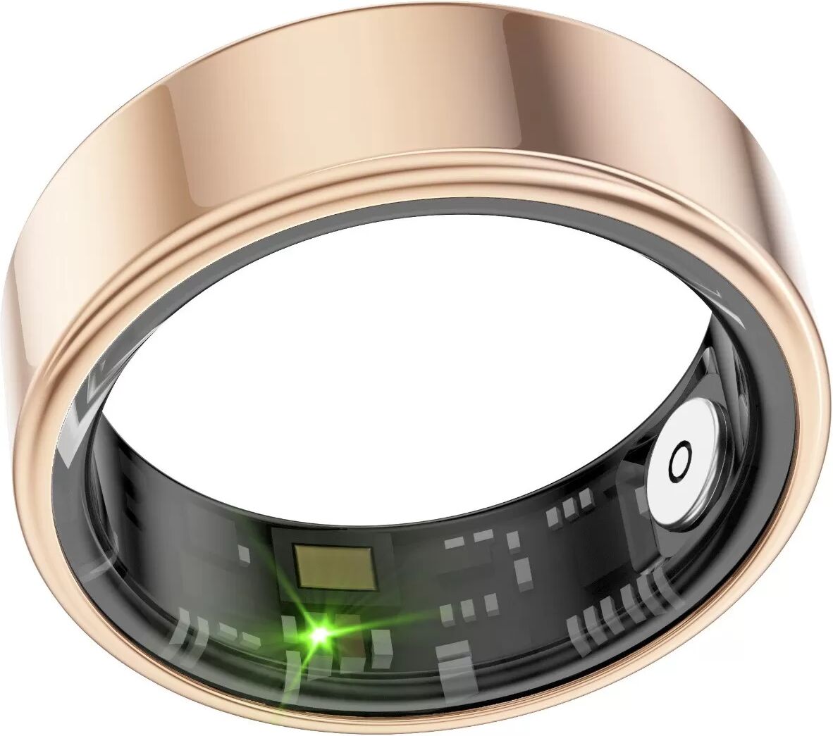 INF Smart Ring: 30 Tage Standby, IP68 wasserdicht, Herzfrequenz- und Schlafüberwachung Gold 11