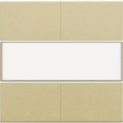 Niko Züblin 221-40250 Abdeckung für potentialfreien 4 fach Taster, 24 V, mit Textfeld gold c 22140250