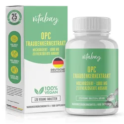 OPC TRAUBENKERNEXTRAKT 1000 mg hochdos.+vegan Tab. 120 St