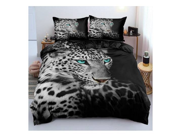 LuxusKollektion Jugendbettwäsche Bettwäsche 200x220cm Leopardenmuster 3D Print, 3 teilig