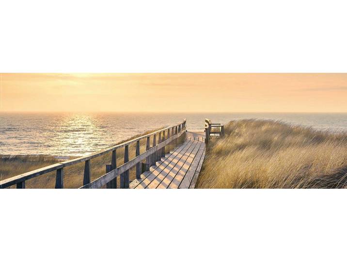 Deco-Panel REINDERS Weg zum Meer , beige (farbe bild(er): natur), B:90cm H:30cm, Hartfaserplatte, MDF, Bilder, Deco-Panel