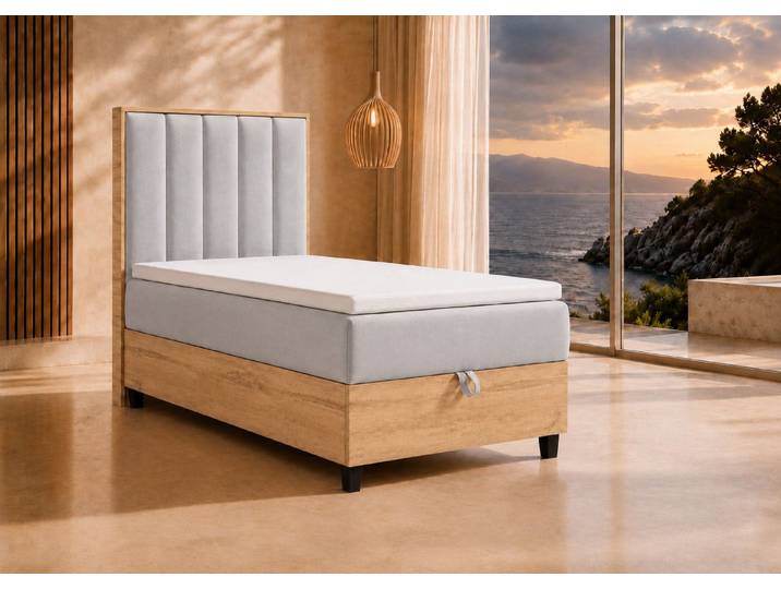 Best for Home Boxspringbett Boxspringbett Trinity K-10 mit Bettkasten & Komfort Topper T30 (70x200 80x200 90x200 100x200 cm), Verschiedene Liefermöglichkeiten, TOP Preis-Leistungs-Verhältnis