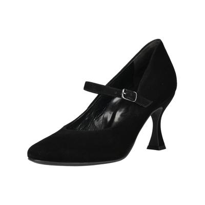 Slingpumps PAUL GREEN "Paul Green Pumps Veloursleder", Damen, Gr. 37,5, schwarz, Veloursleder, Schuhe Slingpumps