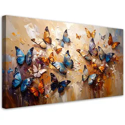 LEINWANDBILD Bunte Schmetterlinge 100x50cm
