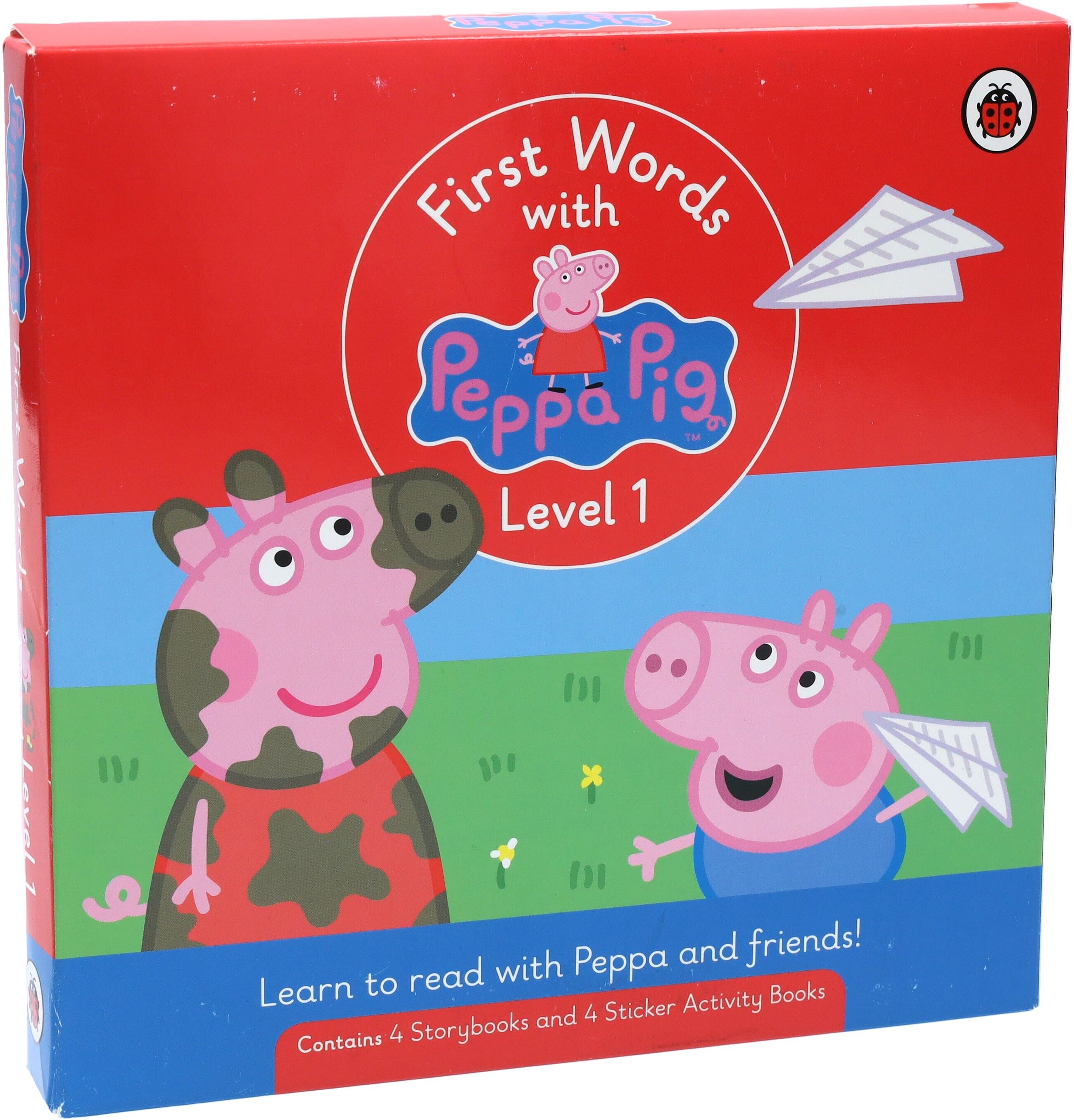 First Words with Peppa Pig (Level 1) 8 Books Collection Box Set - Ages 4-6 - Paperback Penguin