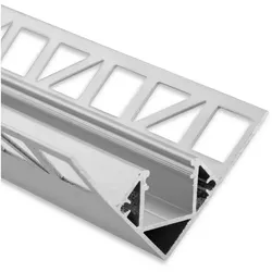 Rutec Alu-Fliesenprofil FP8 Aluminium Fliesenprofil 2 Meter RU-63025