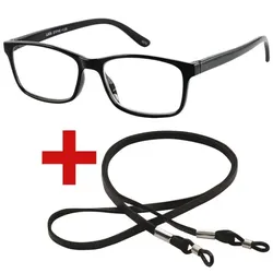 I Need You Lesebrille »Luca« +1,00 dpt inkl. Brillenband 65 cm schwarz, 3.6 cm