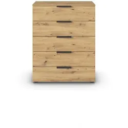 Kommode Flipp Holzoptik Braun Eiche