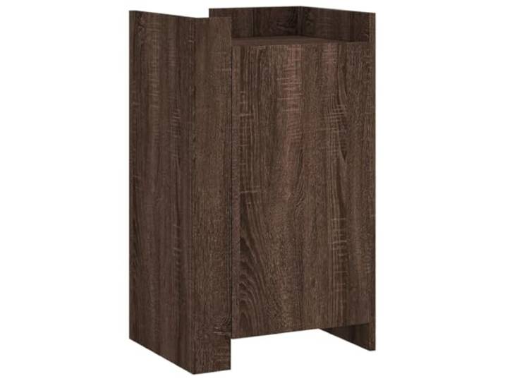 GFMGUEMV Sideboard Braun Eichen-Optik 45x35x75 cm Holzwerkstoff Fest und stabil, feuchtigkeitsbestaendig, pflegeleicht, flexible Montage links oder rechts, schlichtes Design