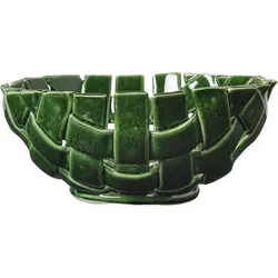 Plait Schüssel 24 cm smaragdgrün