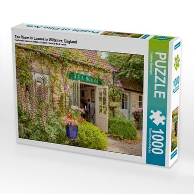 CALVENDO Puzzle Tea Room in Lacock in Wiltshire, England | 1000 Teile Lege-Größe 64x48cm Foto-Puzzle für glückliche Stunden