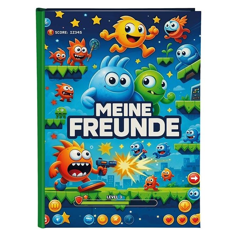 Goldbuch Freundebuch Level Up! (A5, Harter Einband) (43 137)