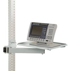 Manuflex ZB3568.7035 Ablageboard, drehbar für UNIVERSAL und PROFI, BxT 370 x 370 mm, mit Doppelgelenk-Schwenkausleger